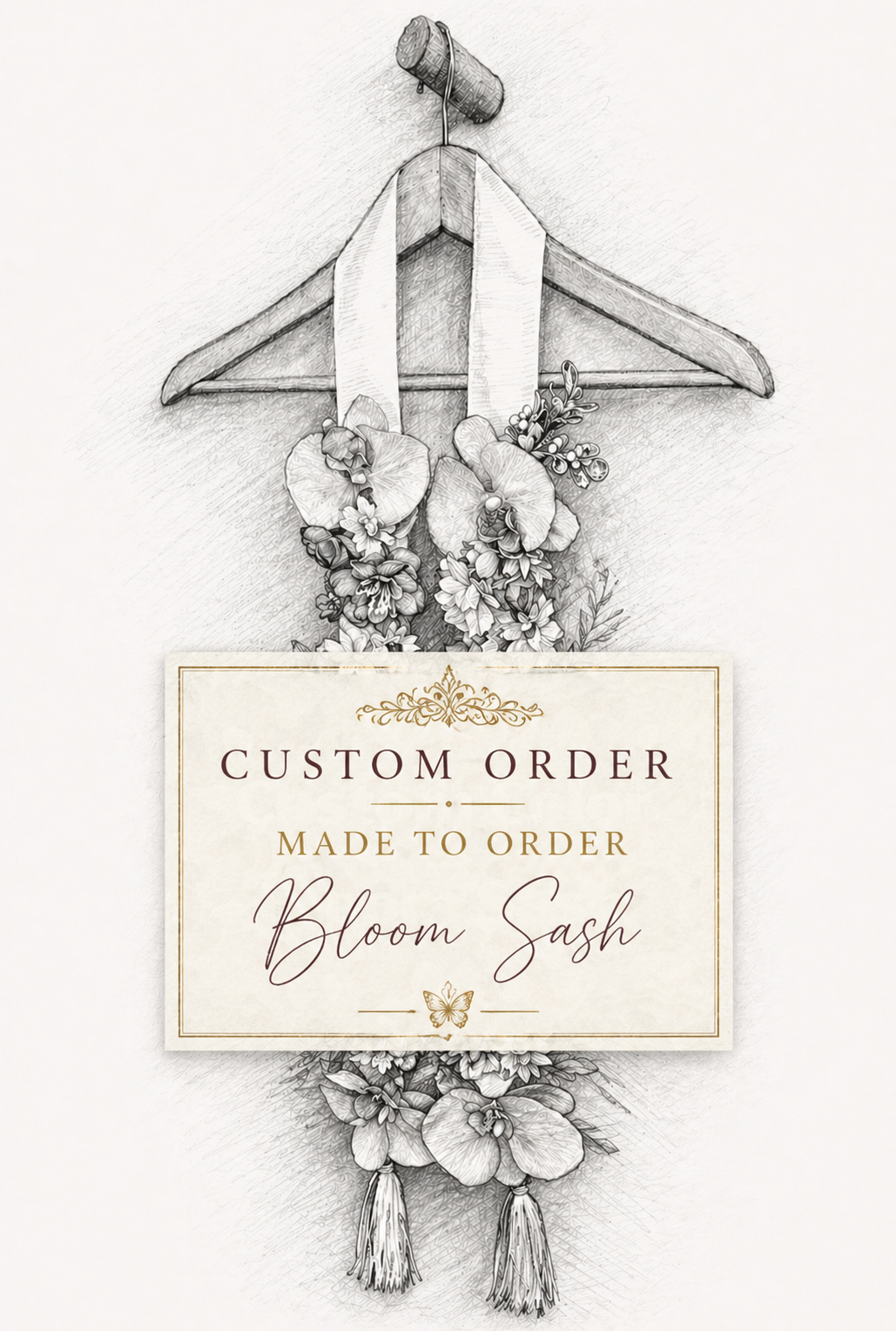 Custom Color - Made to Order - Bloom Sash