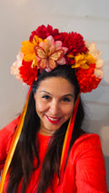 YELLOW Butterfly Mexican Floral Headband
