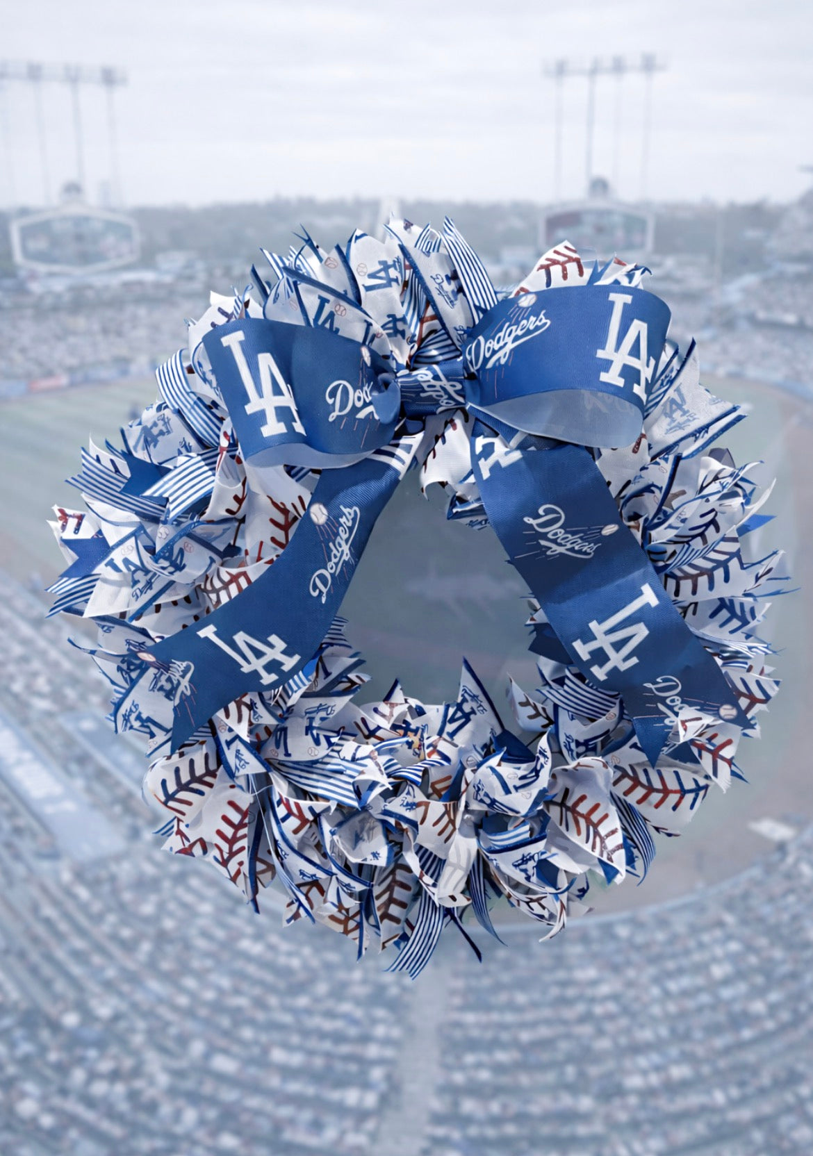 Los Angeles Dodgers Ribbon Wreath ⚾💙