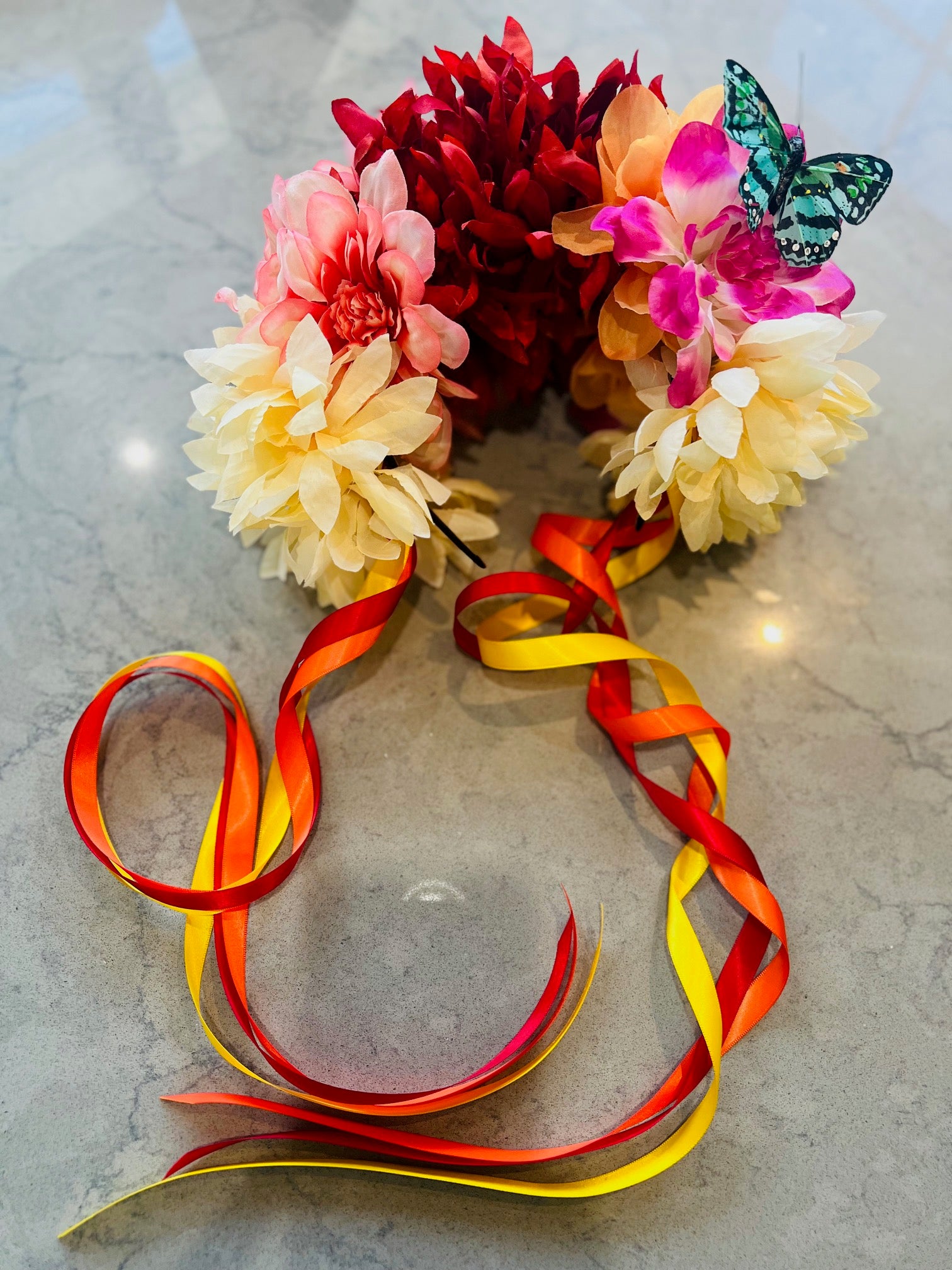 Frida Kahlo Floral Headband Kit – DIY Flower Crown Craft Kit