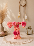 Custom Floral Letter – 12” Personalized Flower Letter Decor