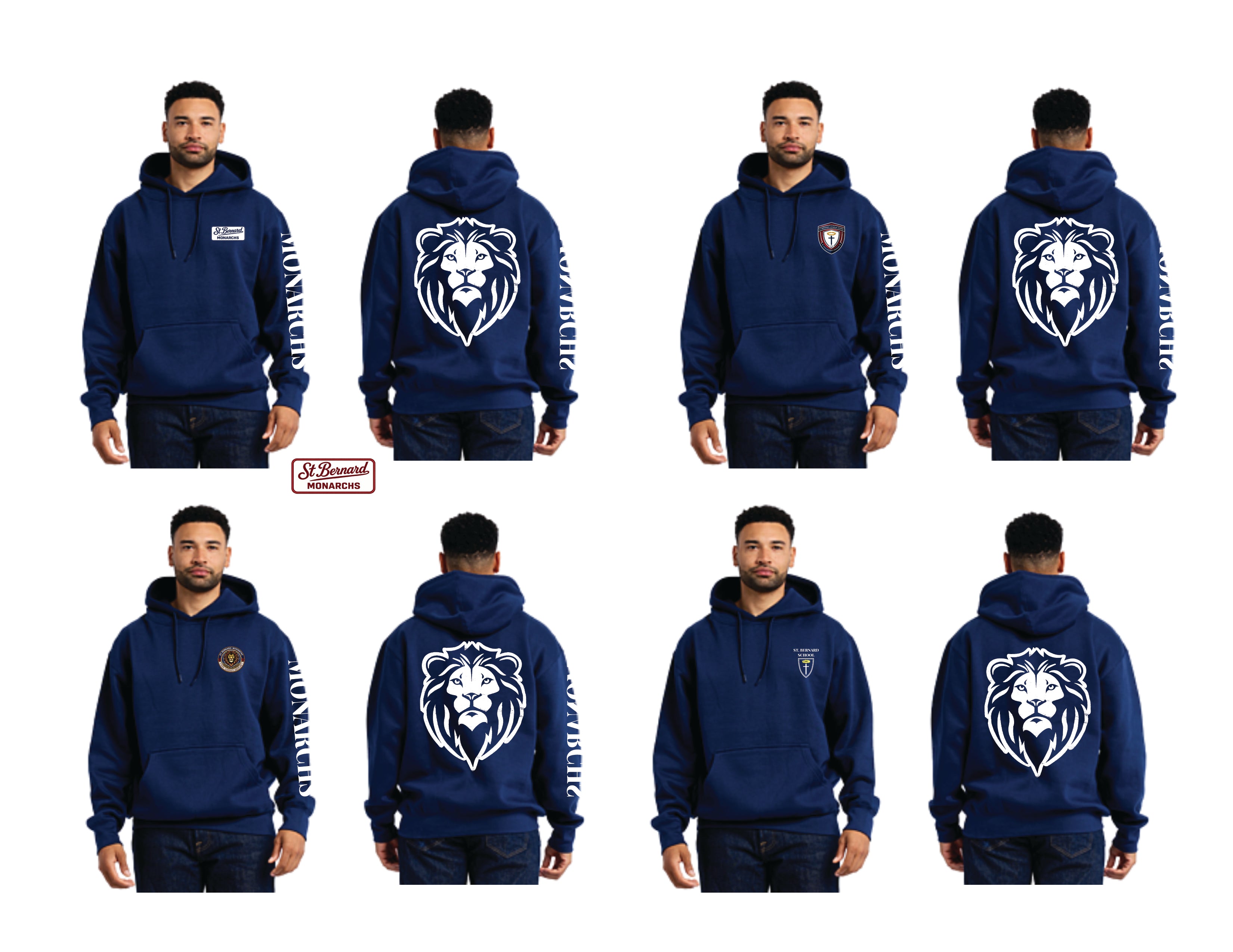 St. Bernard Monarch Hoodie - Navy