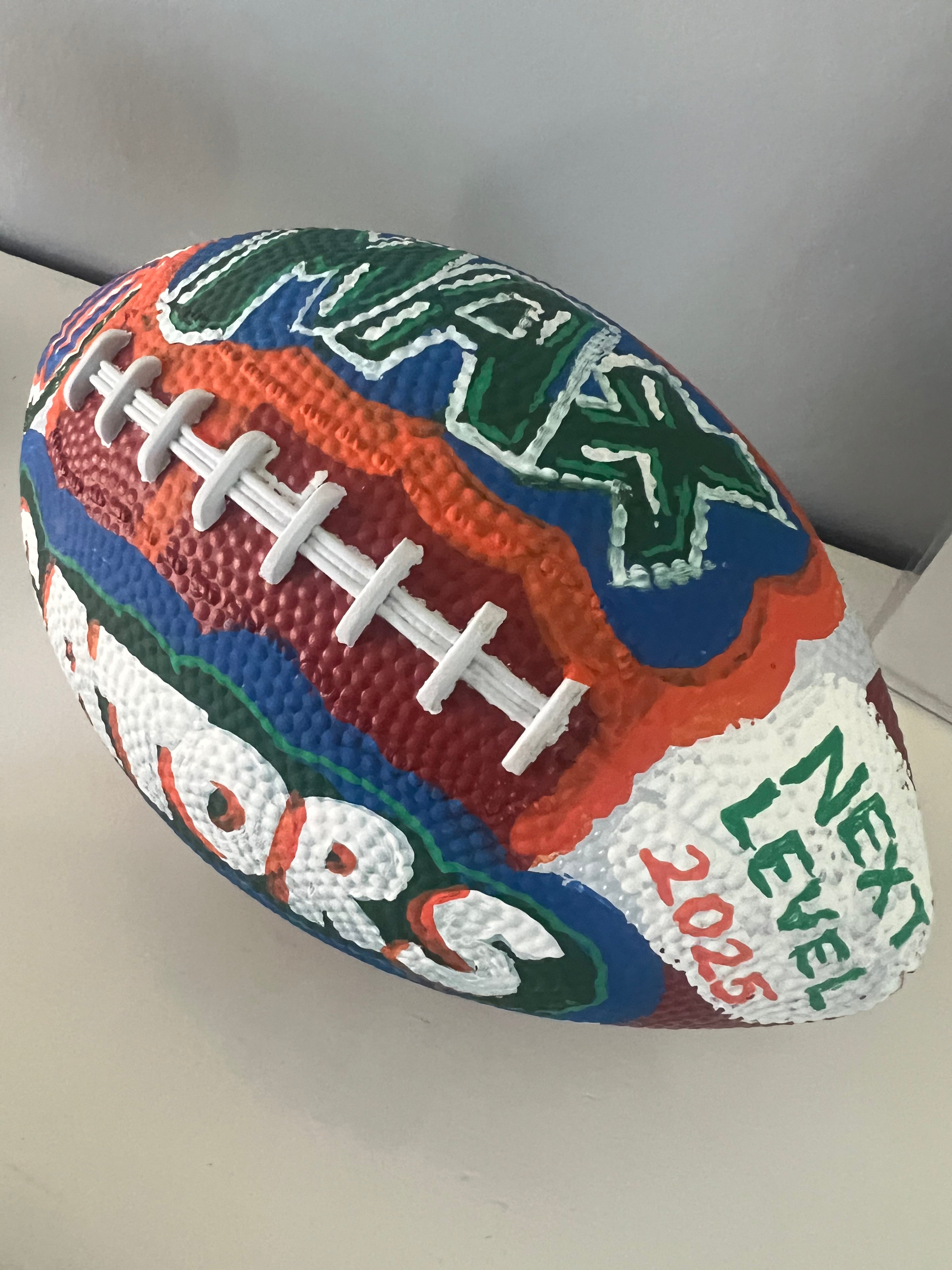 Custom Hand Painted Footballs