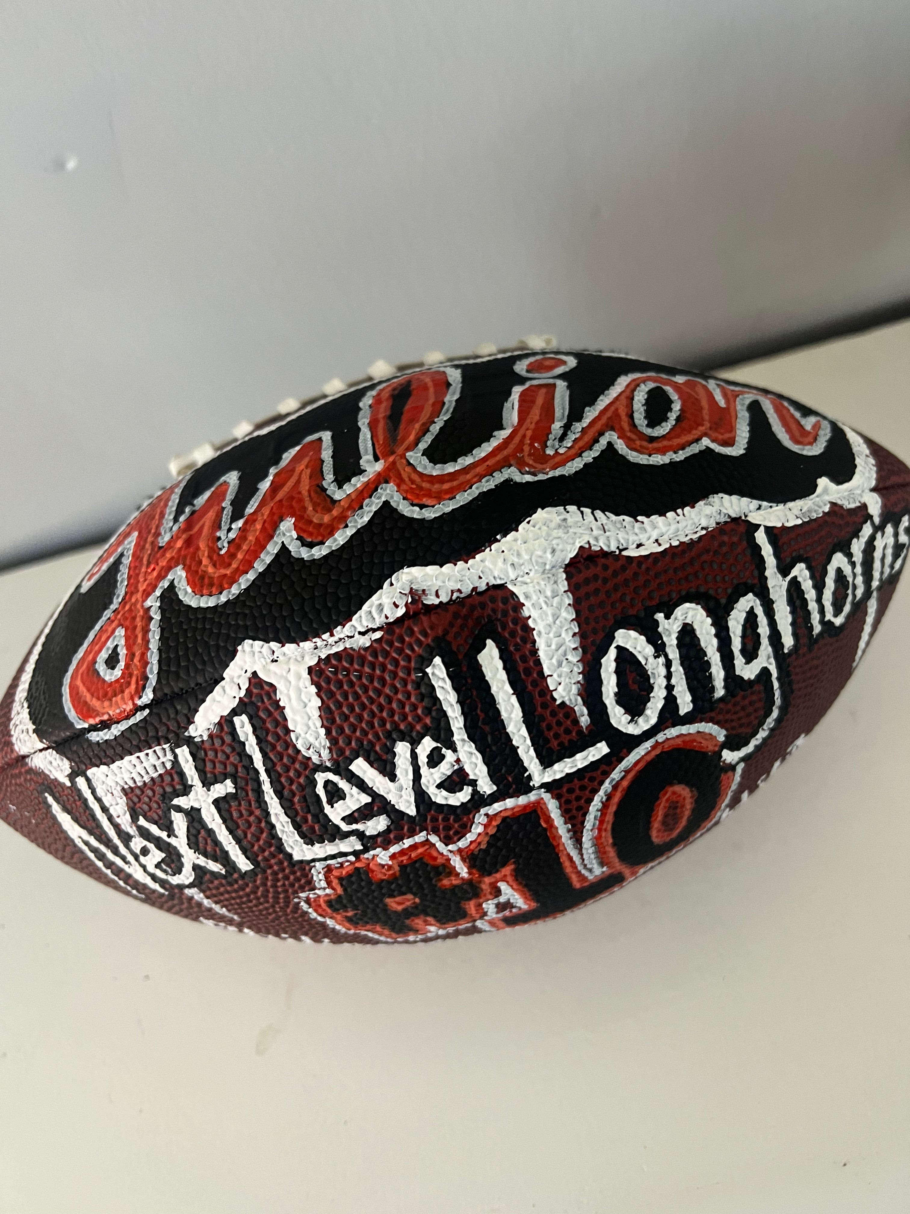 Custom Hand Painted Footballs