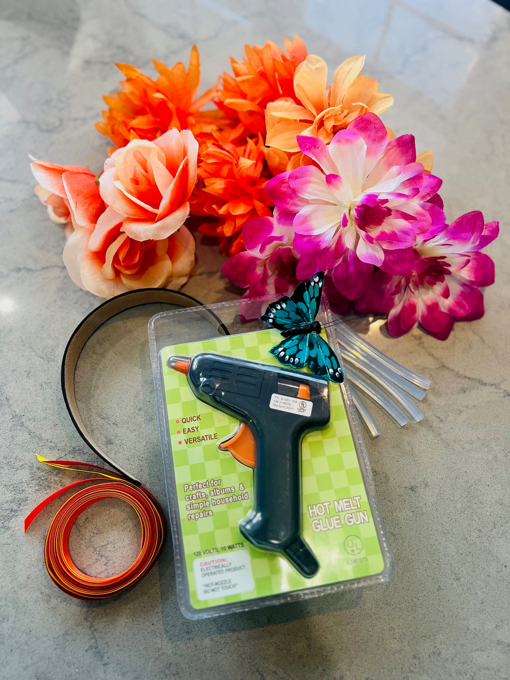 Frida Kahlo Floral Headband Kit – DIY Flower Crown Craft Kit