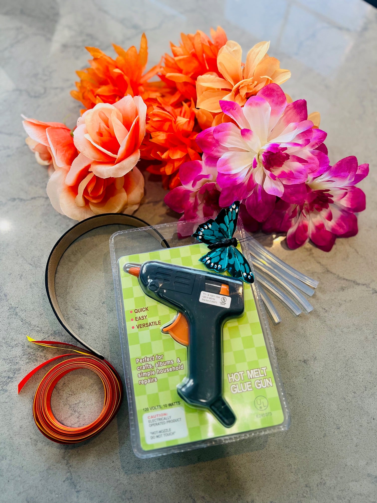 Frida Kahlo Floral Headband Kit – DIY Flower Crown Craft Kit