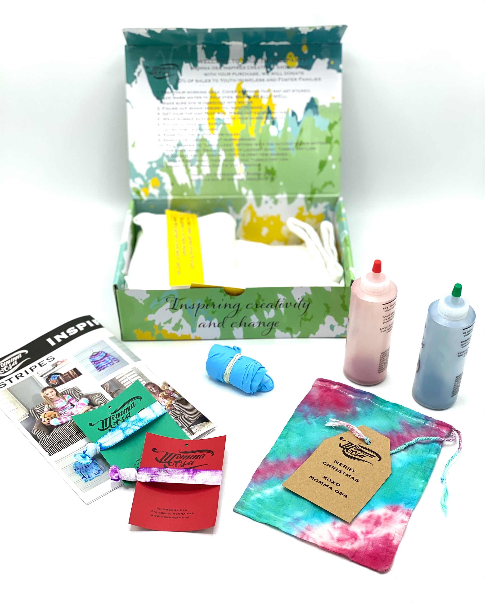 Peppermint Collection - 2 PC Pajama- Tie Dye Activity Kit