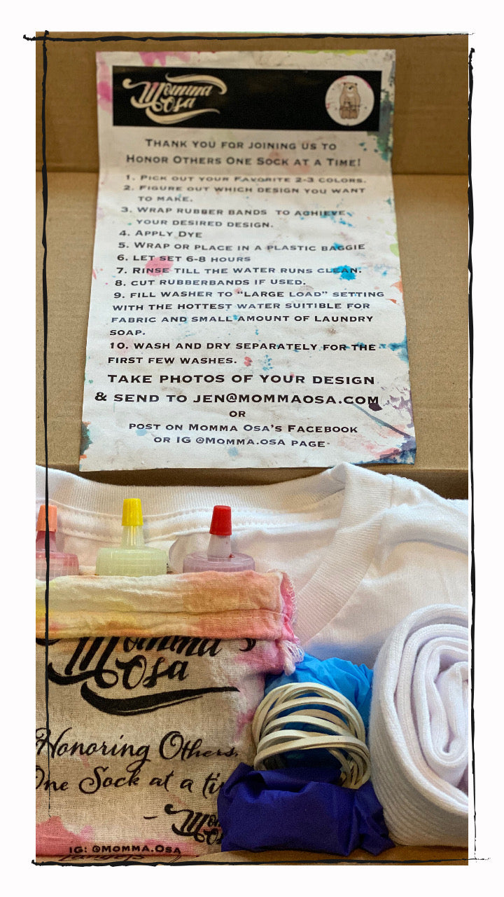 Custom Color Tie Dye Activity Kit